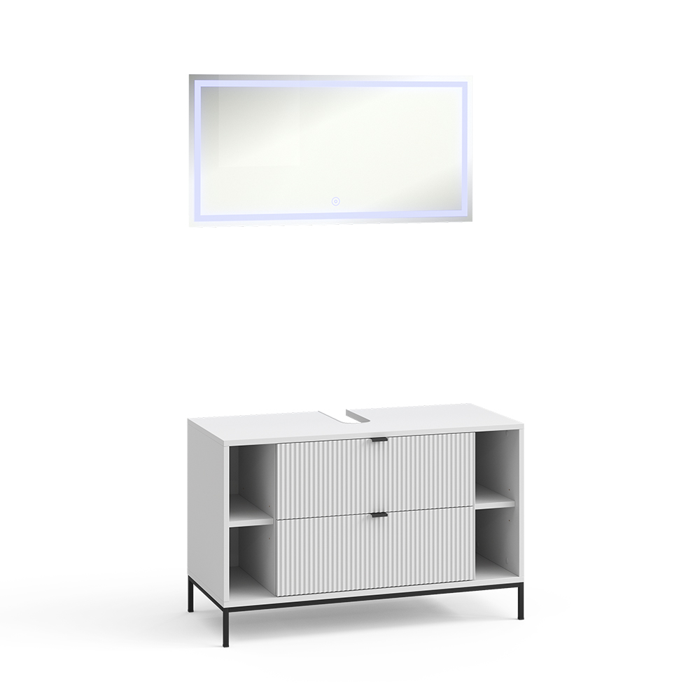 Badmöbel-set Eliza, Weiß, 2-teilig, Vicco