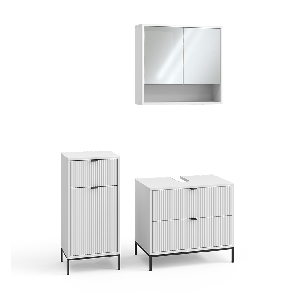 Badmöbel-set Eliza, Weiß, 3-teilig, Vicco