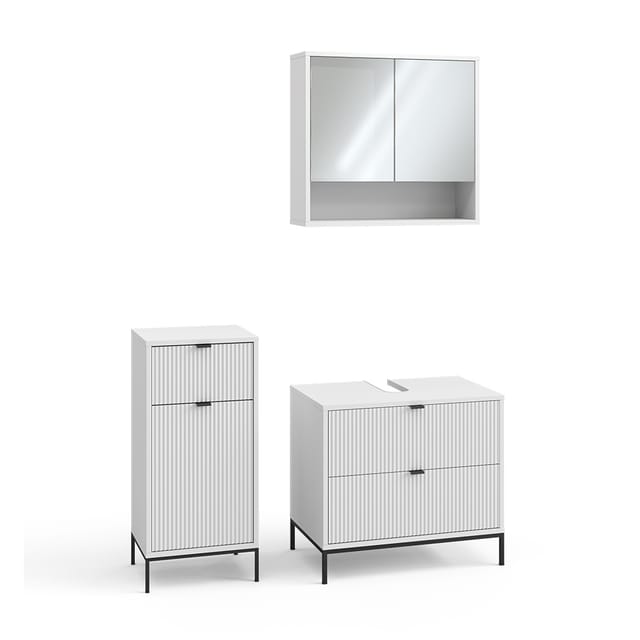 Badmöbel-set Eliza, Weiß, 3-teilig, Vicco