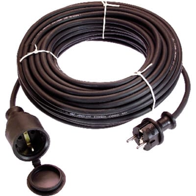 As-schwabe - Verlängerungskabel 50 m Außenbereich IP44 Schwarz H05RR-F 3G1,5