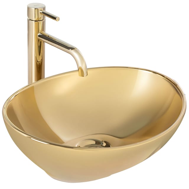REA - aufsatzwaschbecken sofia gold