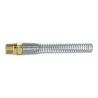 Starre Verschraubung, Knickschutzfeder, g 1/4, Schlauch-Ø 12x9, KSF14129ST - Riegler