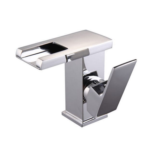 Senderpick - led Mischbatterie Einhebel Wasserhahn Badarmatur Waschtischarmatur Wasserhahn Wasserfall Messing