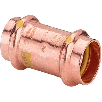 Muffe mit sc Profipress g 2615 für Gas in 18mm Kupfer - Viega
