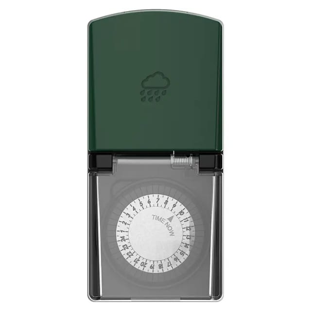 Pflanzen Kölle - Tageszeitschaltuhr analog mini für Außen IP44 weiß Schaltuhr Zeitschaltuhr
