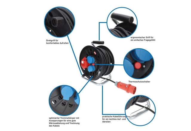 Kalle Kabeltrommel cee 400V 16A 2,5mm² IP44 20 Meter