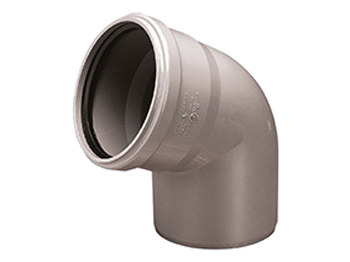 Pvc-ht 50/67 Sanitärbogen, Für Interne Abwasserleitungen, Aschfarben