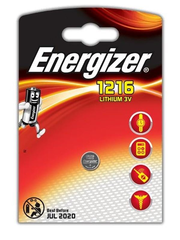 Energizer Knopfzelle CR 1216 3 V 1 St. 34 mAh Lithium CR1216