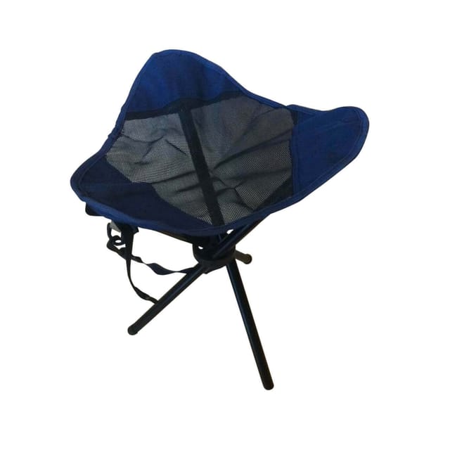 Klapphocker Hocker blau aus Metall Mod. Fischer
