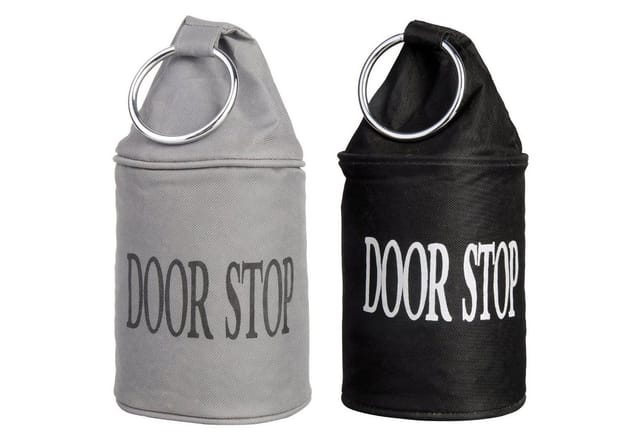 Türstopper doorstop 2,76 kg 34cm Ø13,5cm grau/schwarz
