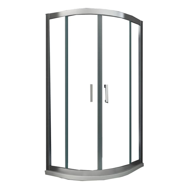 Duschkabine fresh 90 x 90 x 195 cm (Viertelkreis) - Klarglas