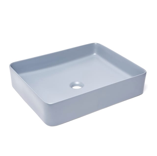 Swiss Aqua Technologies - Infinitio Aufsatzwaschbecken 50 x 40 x 11 cm, ohne Überlauf, matt dunkelblau (SATINF5040DBLM)