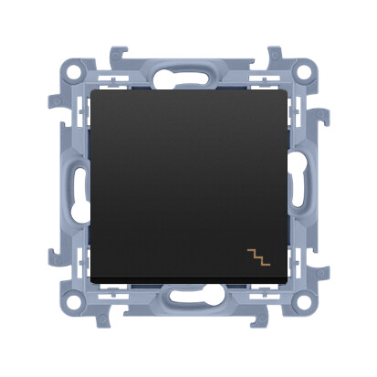 Treppenhausschalter (modul) 10ax, 250v, Schnellverbinder, Schwarz Simon10