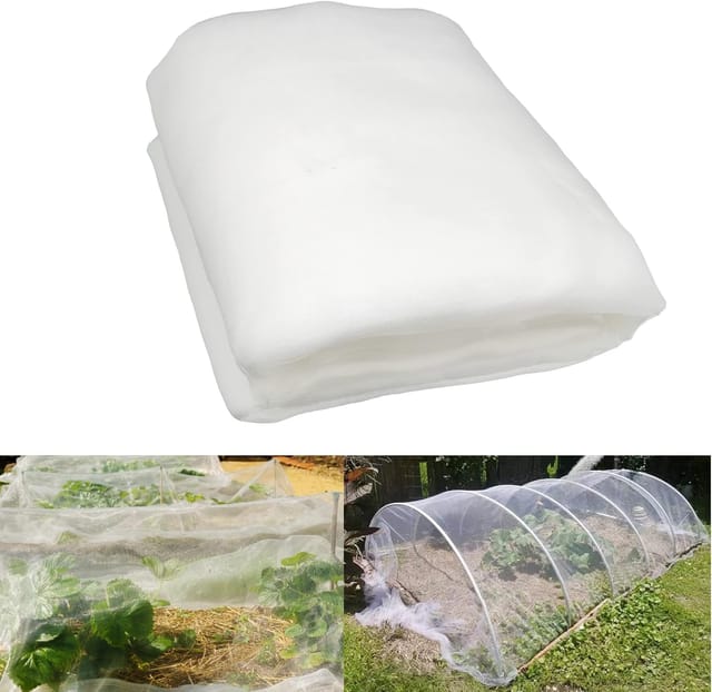 Jalleria - Insektennetz, 3 M X 10 M, Gartennetz, Gemüsegarten-insektennetz, Feinmaschiges Insektenschutznetz Zum Schutz Von Pflanzen, Blumen, Gemüse Und Früchten