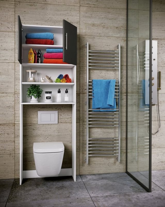 Wc Toilette Regal Überbauschrank Totas