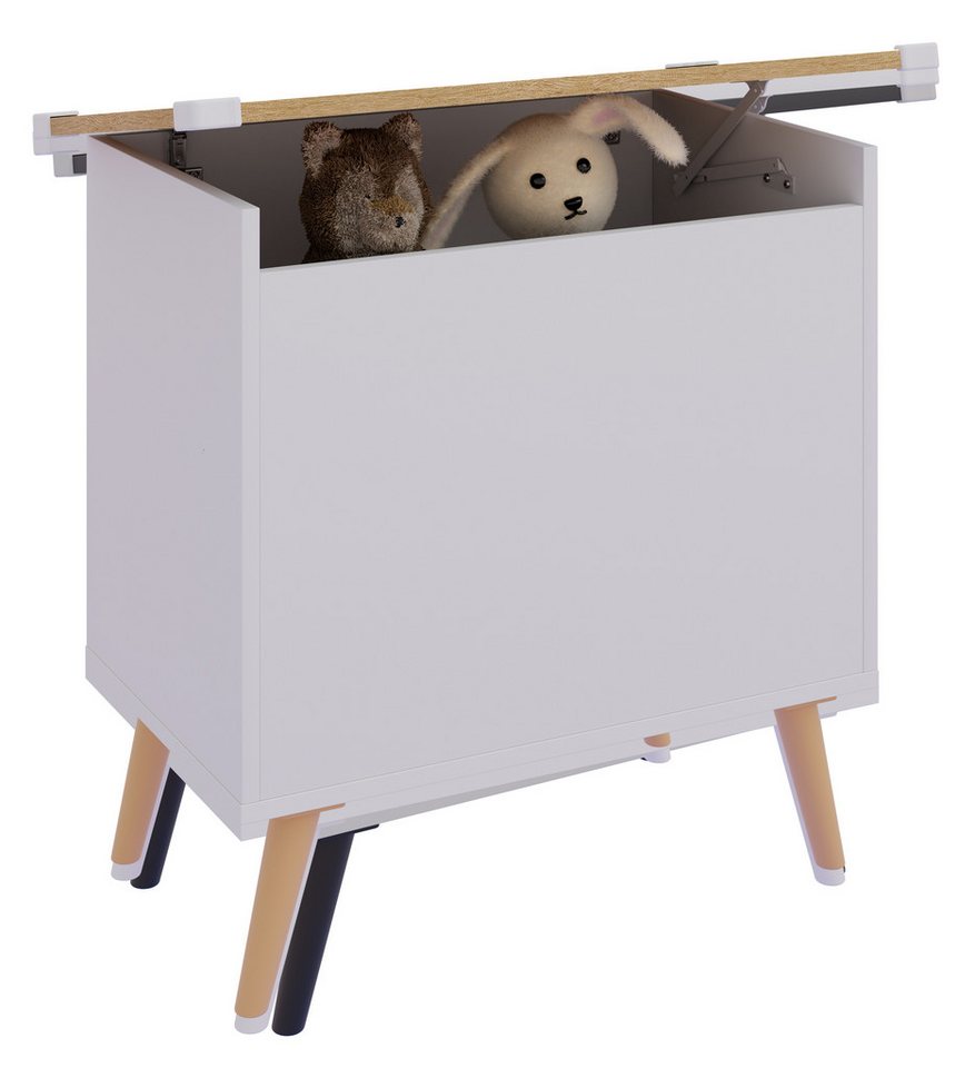 VCM - Holz Sitztruhe Sitzbank Truhe Bosula l Bild 2