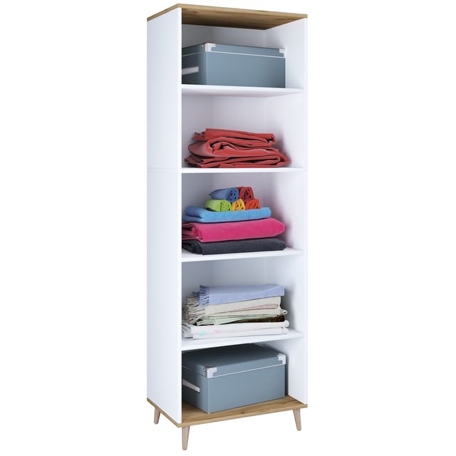 VCM - Holz Kleiderschrank Schuhregal Landos