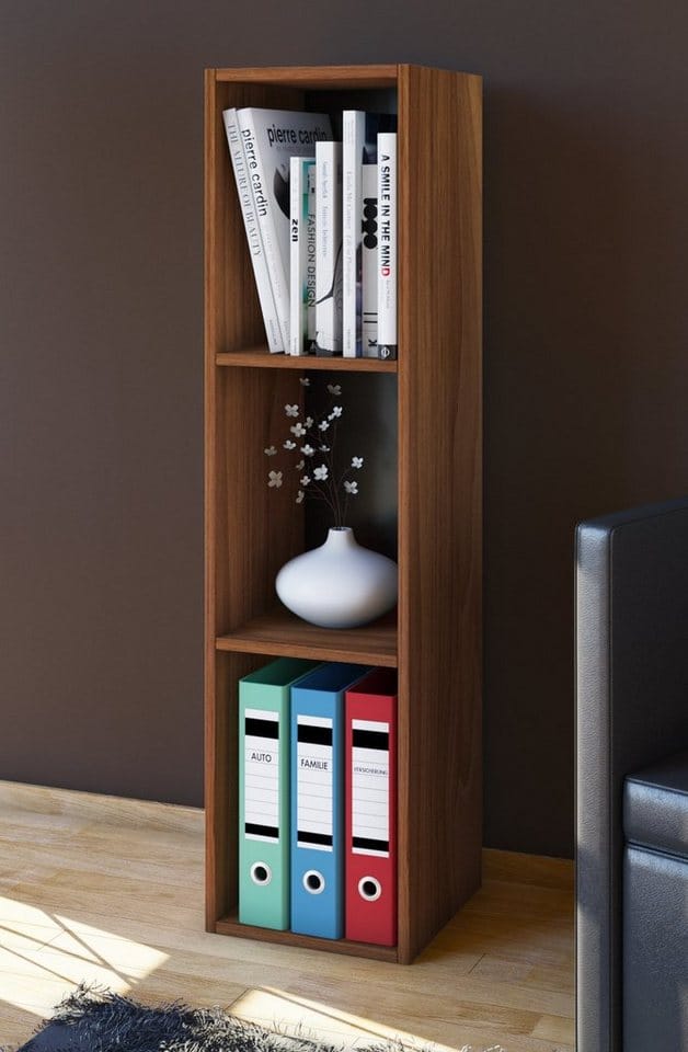 Holz Stand Regal Deko Bücher Mendas 3