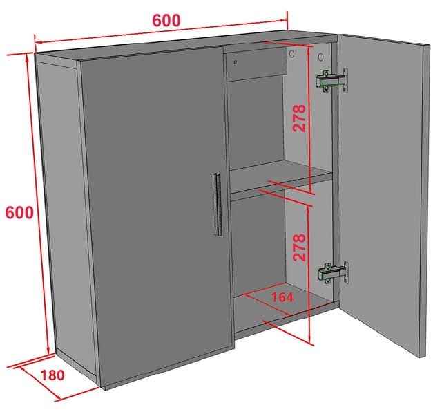 Wandregal Wandschrank Badmöbel Zalo