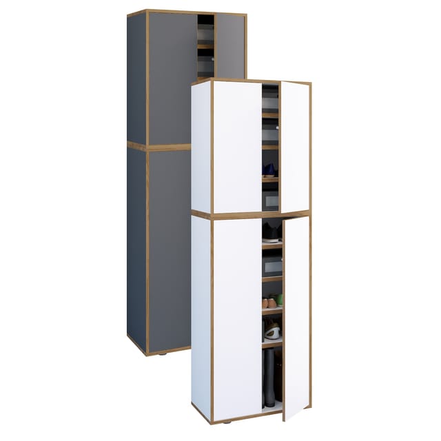 XXL Holz Großer Schuhschrank Salia B60