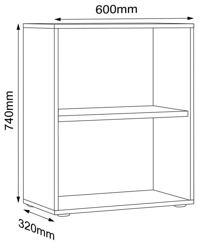 VCM - Regal Bücher Ordner Aktenregal Salia 2f
