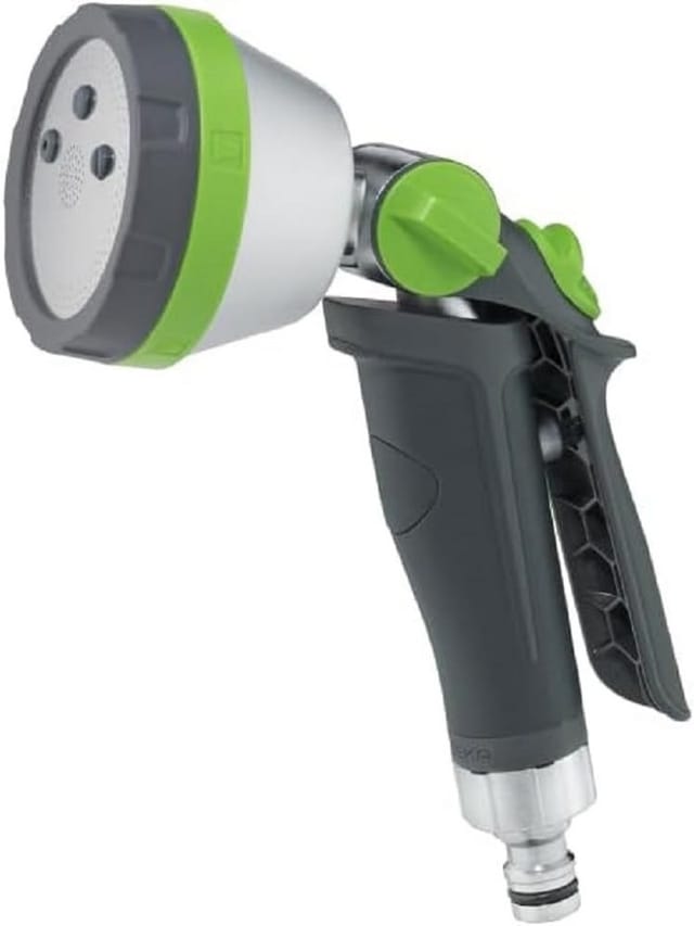 Plus Multibrause 5S mit 5 Sprühbildern, Softgrip, Brausekopf Alu, 46.1000.9 - Geka