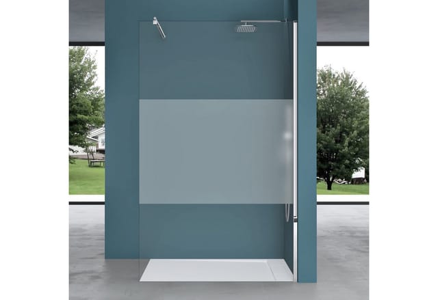 Duschwand für Dusche Duschabtrennung 80x200cm Walk-In Dusche ESG-Sicherheitsglas 8mm nano Glas BRAM1 Bremen1MS - Mai&mai