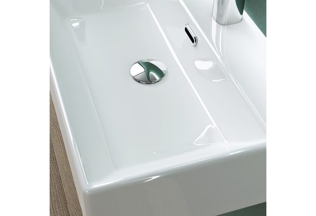 Mai&mai - Waschbecken keramik Aufsatzwaschbecken Hängewaschbecken Waschtisch mit Nano-Bechichtung bth: 41x36x13cm Weiß Brüssel206