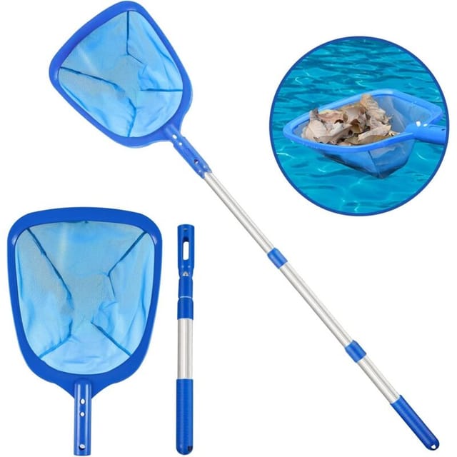 35–105 Cm Pool-skimmernetz, Laubkeschernetz Mit Abnehmbarem Aluminiumgriff, Teichreinigungswerkzeug Für Brunnen/spa/aquarium