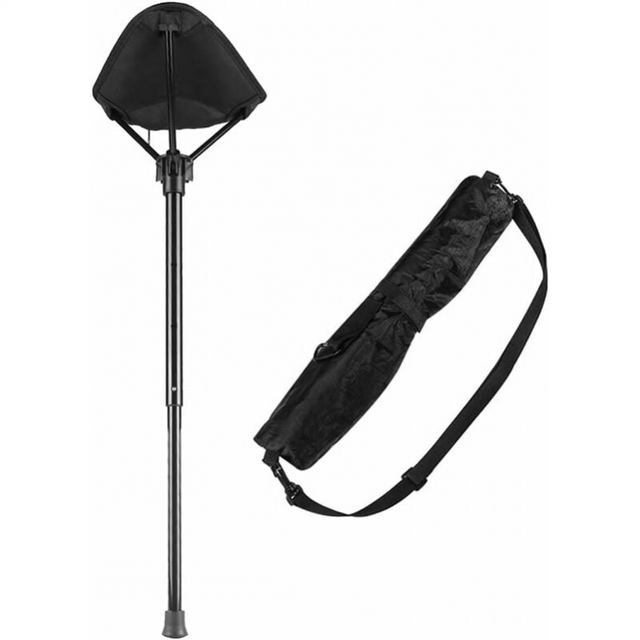 Tragbarer Klapphocker, Ausziehbarer Hocker, Höhenverstellbarer, Leichter Reisehocker, Campinghocker Für Angeln/indoor-/outdoor-aktivitäten, Maximale Belastung 250 Pfund
