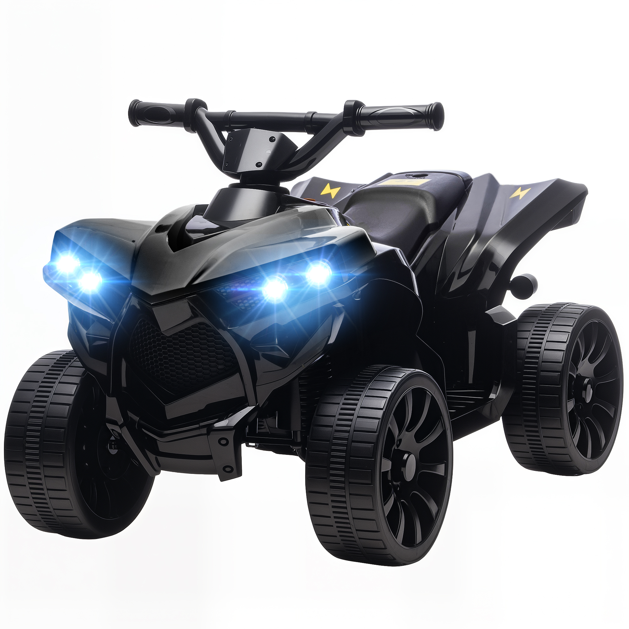 Enfants Trottinette Électrique 6v, Marche Avant/arrière, Musique, Phare Led, Noir
