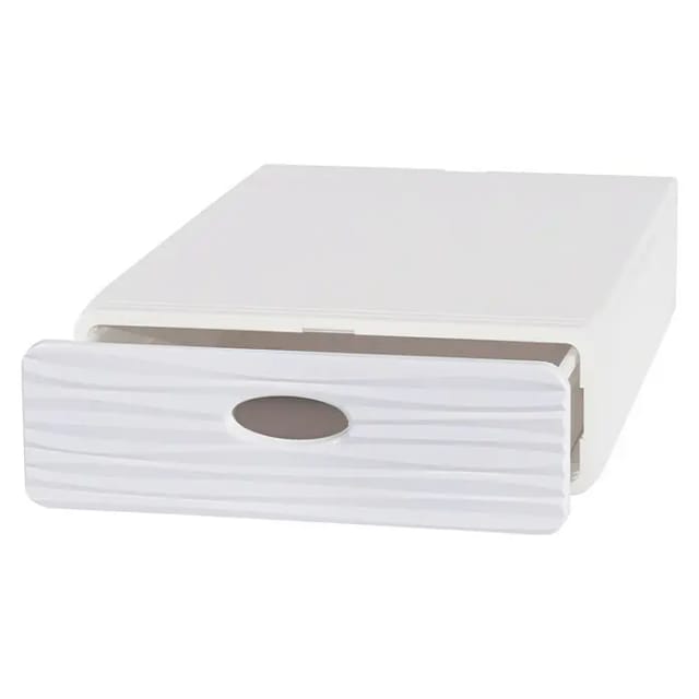 Qbox Weiße Aufbewahrungsbox 28x40xH9 cm