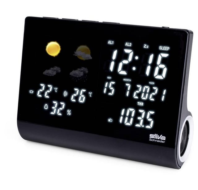 Silva Schneider - ur-ws 1500 Radiowecker ukw Akku-Ladefunktion, Weckfunktion Schwarz