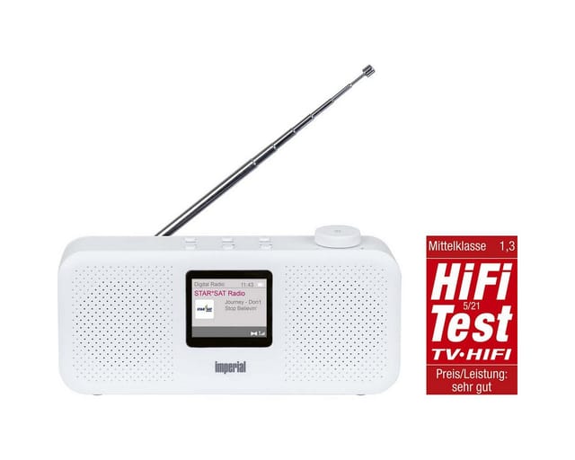Imperial - dabman 16 Tischradio dab+, ukw aux Weckfunktion Weiß