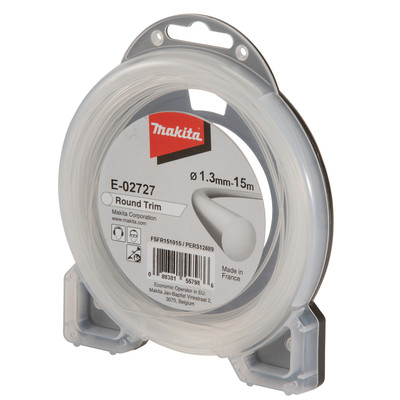Makita Mähfaden rund 1,3 mm x 15 m weiß Round Trim E-02727