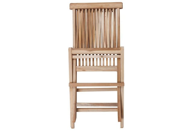 Spetebo - Teak Klappstuhl - 90 x 50 cm - klappbarer Garten Balkon Terrasse Stuhl massiv