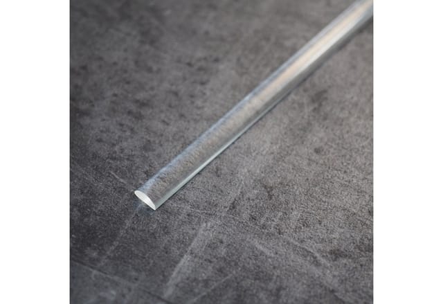 Dusche Acryldichtung Acrylstab Wasserabweiser Halbrundstab Schwallschutz 5 mm Länge 80 cm