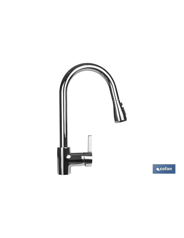Einhebel-Küchenarmatur mit Dusche 40 mm Nukuru-Modell