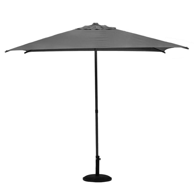 Hesperide - Quadratischer gerader Sonnenschirm Soya in Schiefergrau - 2,5 × 2,5 m - Hespéride