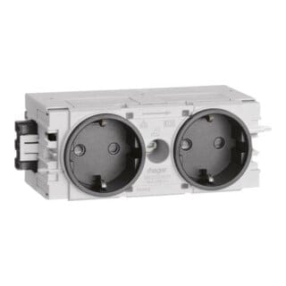 GS20009011 Brüstungskanal Einsteckmodul (b x h x t) 120 x 50 x 61 mm 1 St. Graphitschwarz (ral - Hager