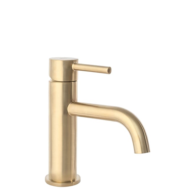 REA - waschbeckenarmatur lungo brush gold low