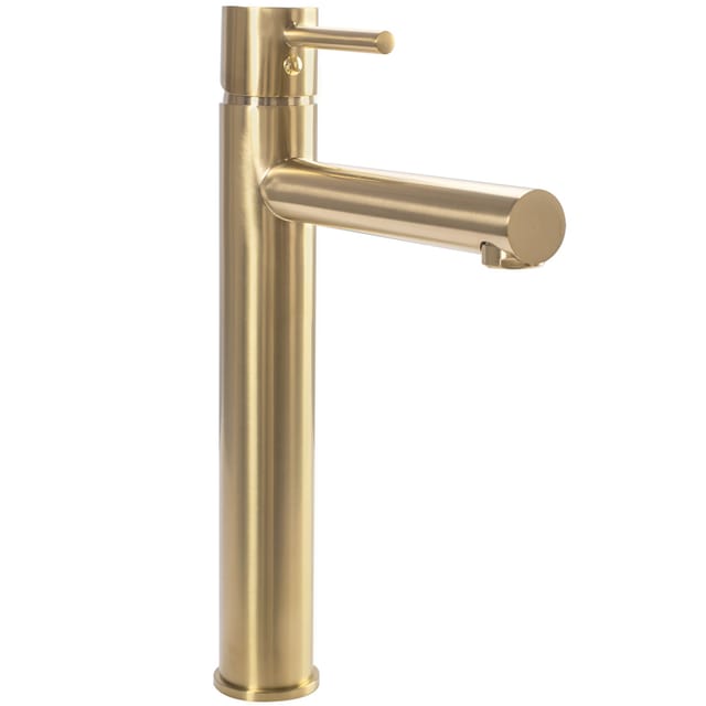 REA - waschbeckenarmatur, badarmaturen tess brush hoch gold
