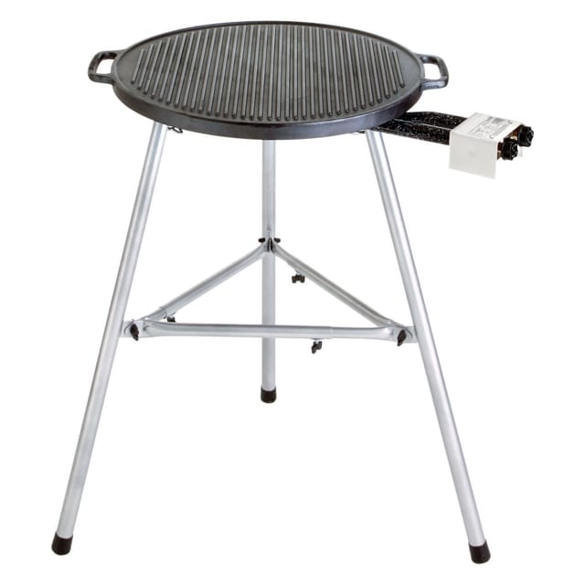 Paella World - Gussplatten-Set 1 mit Brenner und Grillplatte aus Gusseisen ø 35/38 cm