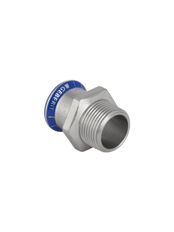 Geberit Mapress Edelstahl Übergang mit Außengewinde d 18mm, R 3/4″