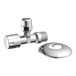 Eyckhaus - kirchhoff Eckventil, 1/2AG x 3/8AG x 10 mmQ, mit Schubrosette