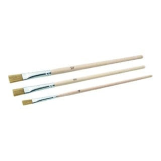 Color Expert - Künstlerpinselset 3-teilig 4/8/12 für Korrekturarbeiten FSC-Holzstiele Pinsel