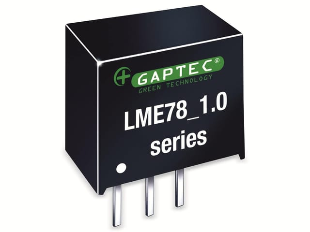 Gaptec - DC-DC-Wandler, Electronic, SIP3, 8-36Vin, 5Vout, 1000mA, 11,6x8x10,4mm