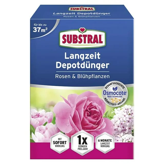 Evergreen - Substral Langzeit Depotdünger für Rosen & Blühpflanzen - 1,5 kg