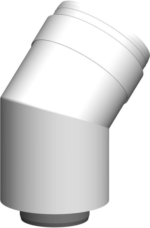 Atec Abgas-technologie - Atec Bogen PolyTwin 45Grad, konzentrisch, DN80/125 45Grad