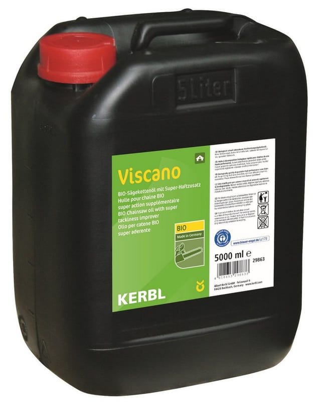 Bio-Sägekettenöl Viscano Inhalt 5 Liter, umweltfreundlich - Kerbl